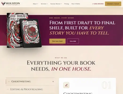 Author website preview
