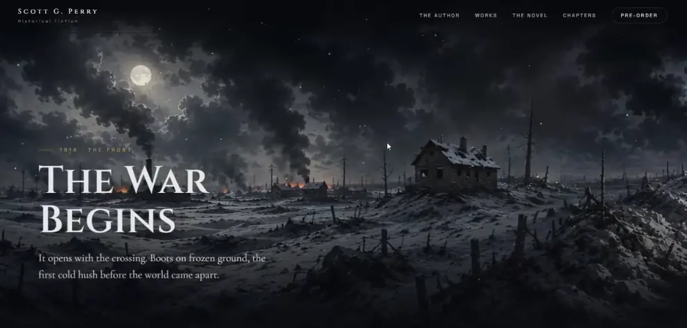 Scott G. Perry author website preview